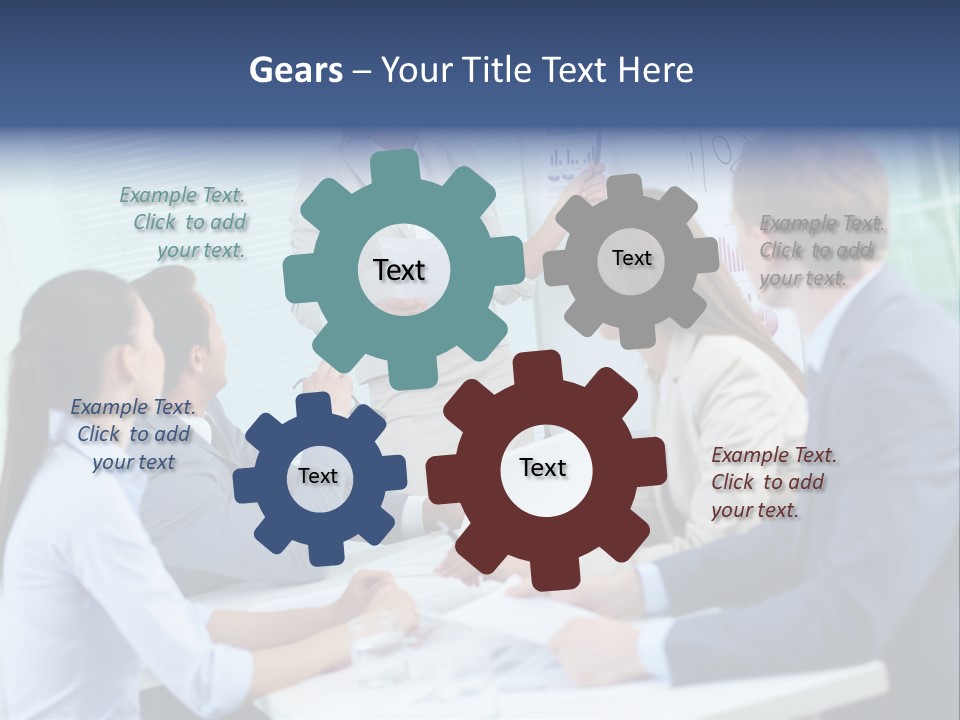 Group Of Objects White Background Tenderloin PowerPoint Template