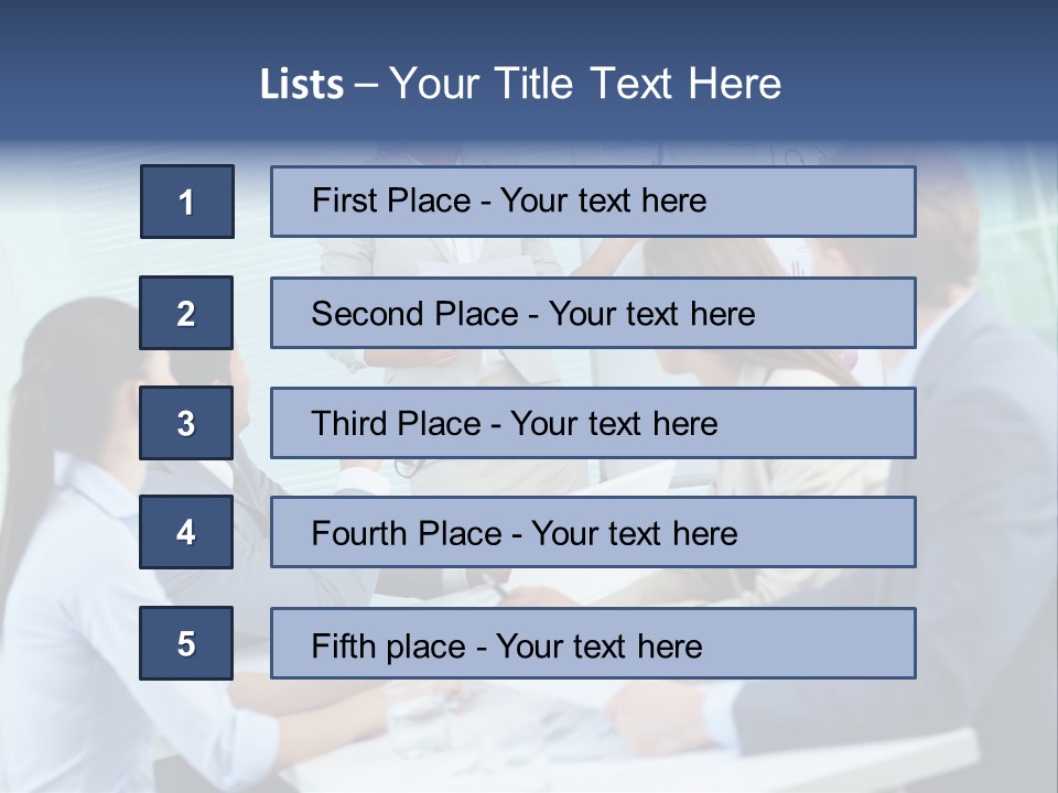 Group Of Objects White Background Tenderloin PowerPoint Template