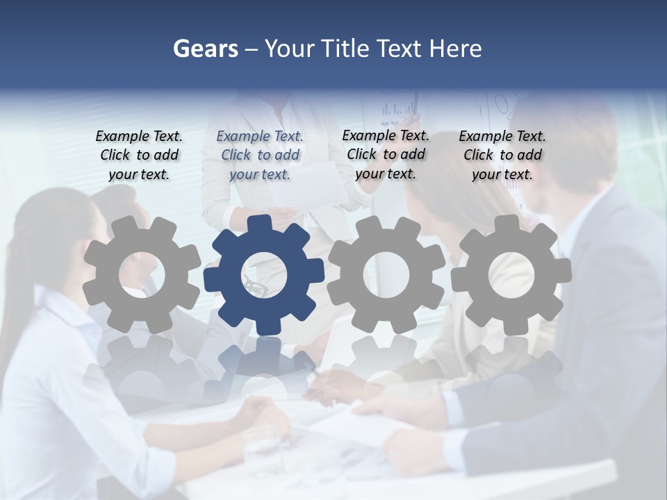 Group Of Objects White Background Tenderloin PowerPoint Template