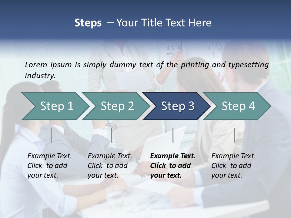 Group Of Objects White Background Tenderloin PowerPoint Template