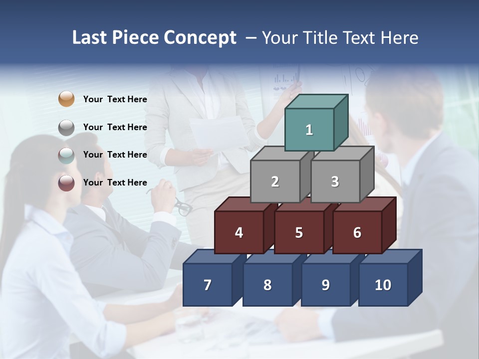 Group Of Objects White Background Tenderloin PowerPoint Template