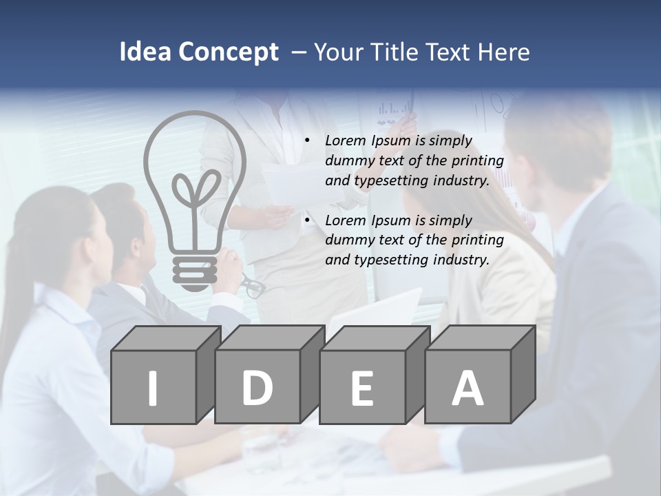 Group Of Objects White Background Tenderloin PowerPoint Template