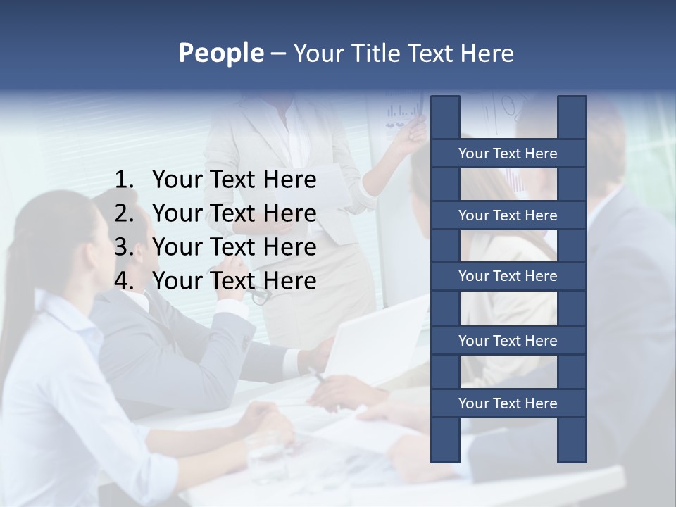 Group Of Objects White Background Tenderloin PowerPoint Template