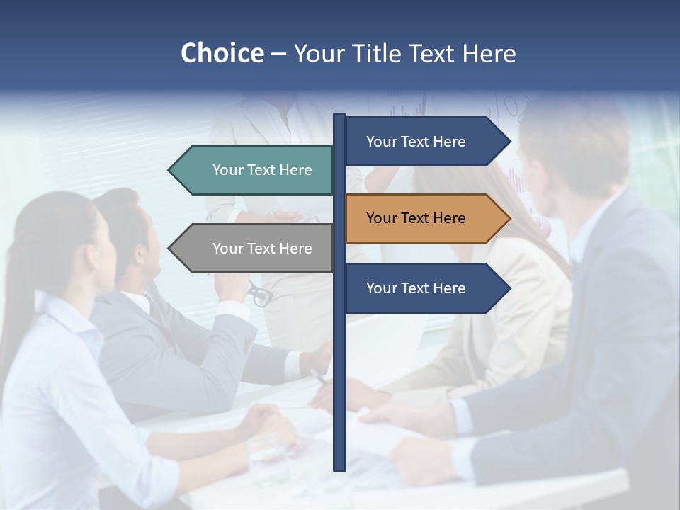 Group Of Objects White Background Tenderloin PowerPoint Template