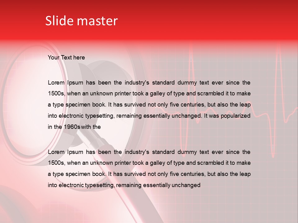 Wellness Heart Tool PowerPoint Template