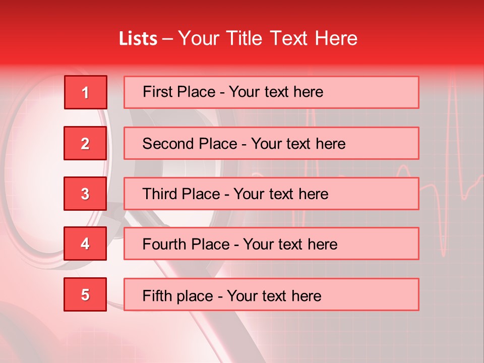 Wellness Heart Tool PowerPoint Template
