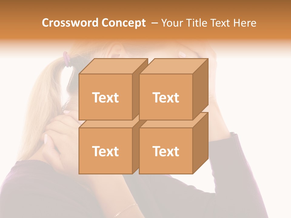 Stressed Caucasian Pain PowerPoint Template