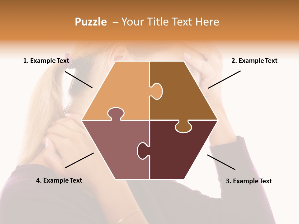 Stressed Caucasian Pain PowerPoint Template