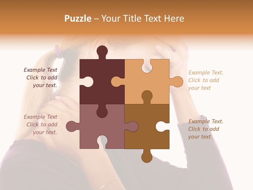 Stressed Caucasian Pain PowerPoint Template