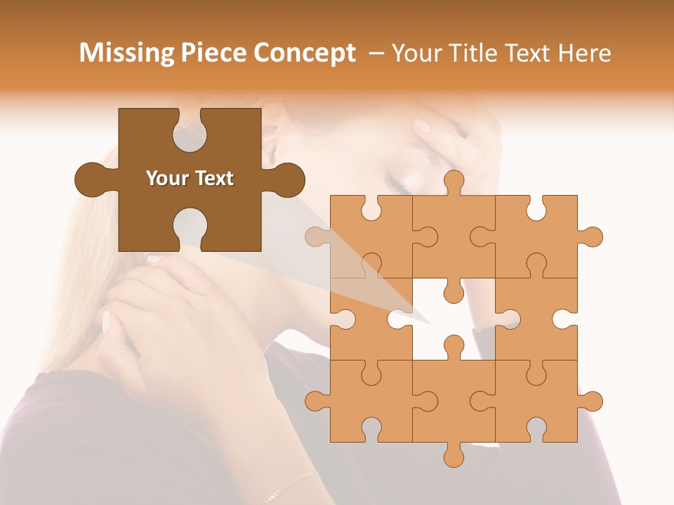 Stressed Caucasian Pain PowerPoint Template