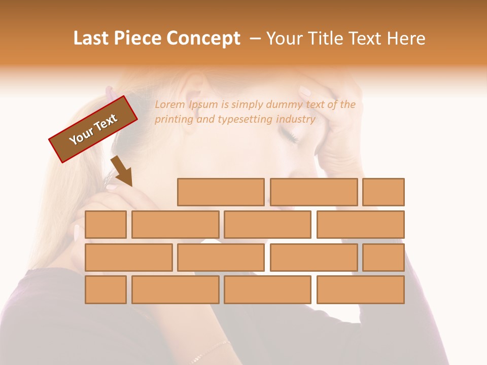 Stressed Caucasian Pain PowerPoint Template