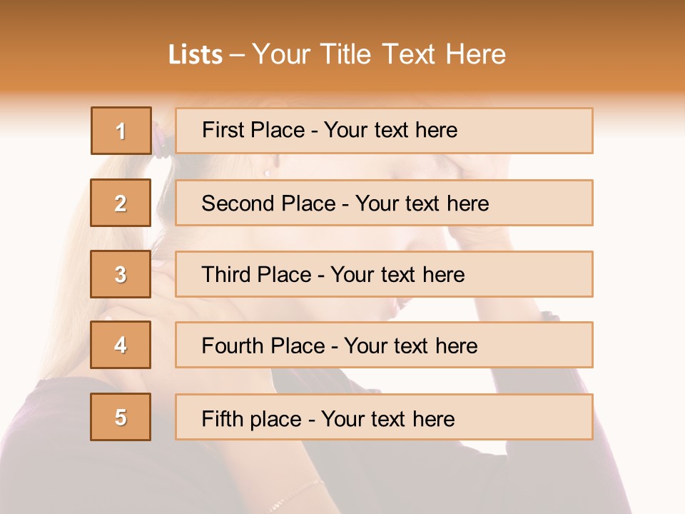 Stressed Caucasian Pain PowerPoint Template