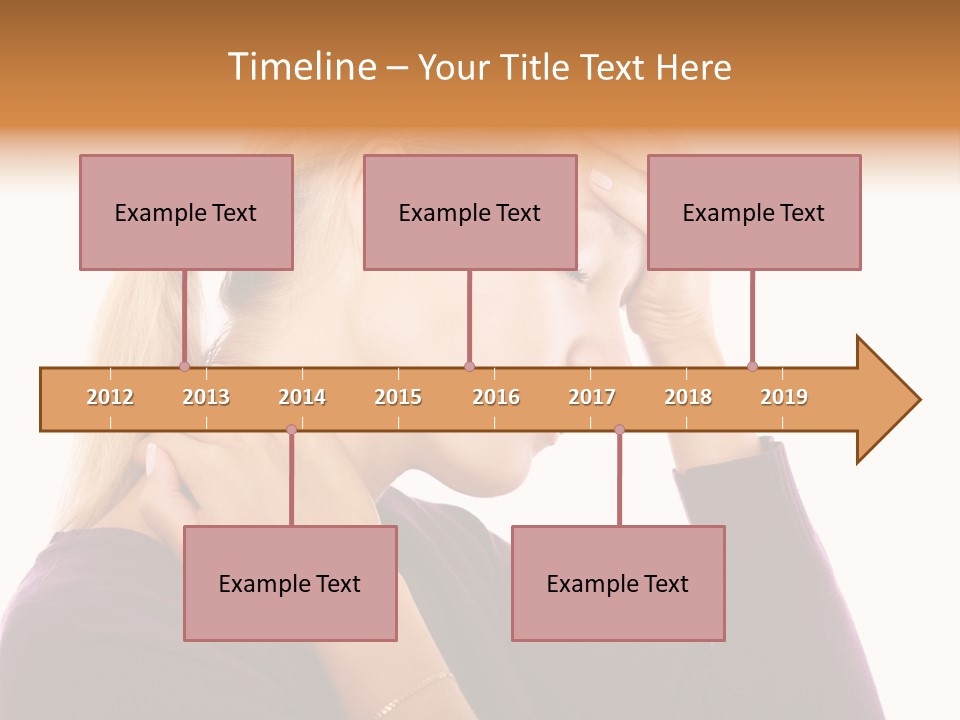 Stressed Caucasian Pain PowerPoint Template