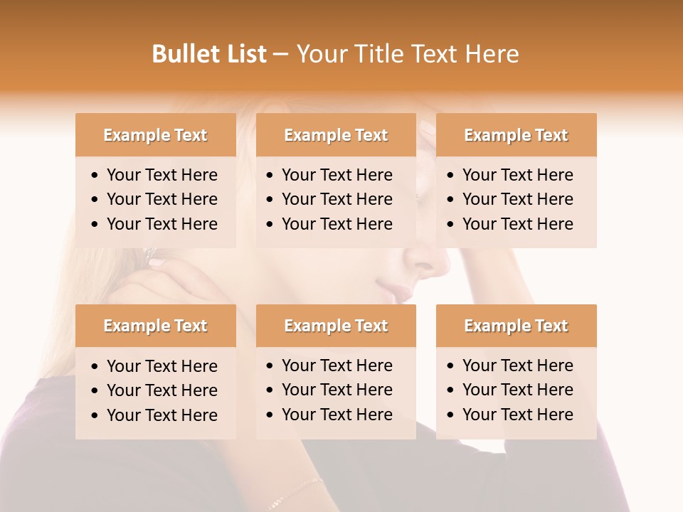 Stressed Caucasian Pain PowerPoint Template