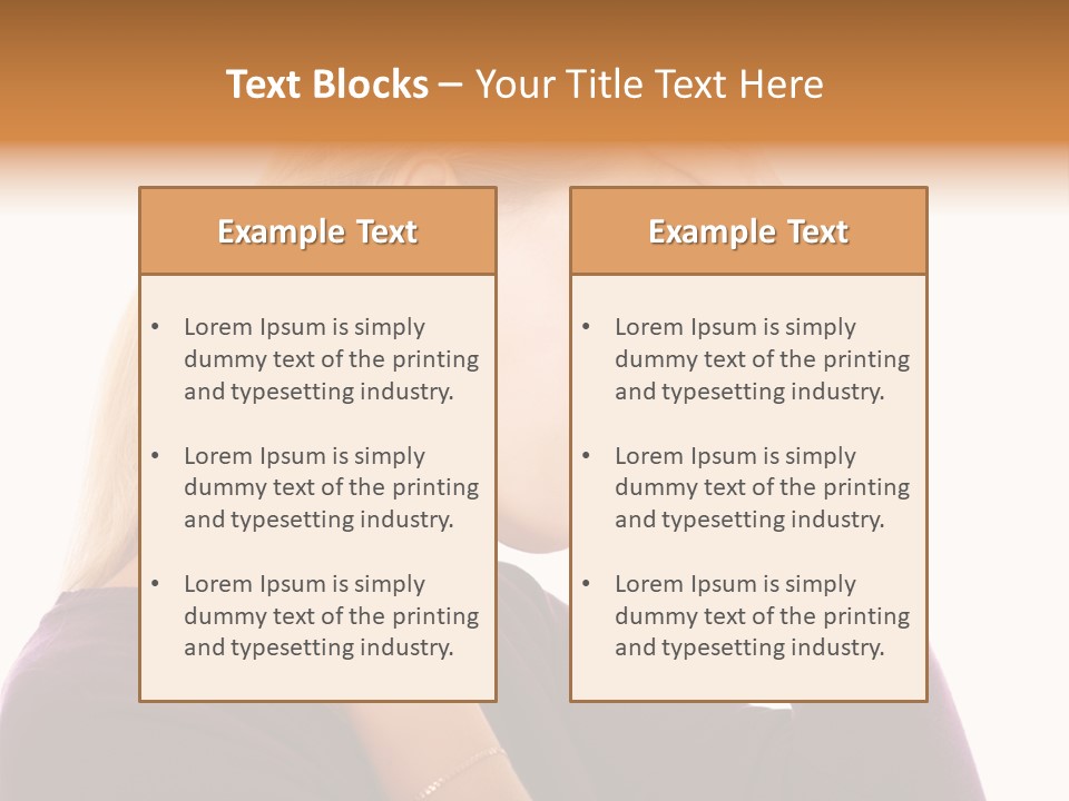 Stressed Caucasian Pain PowerPoint Template
