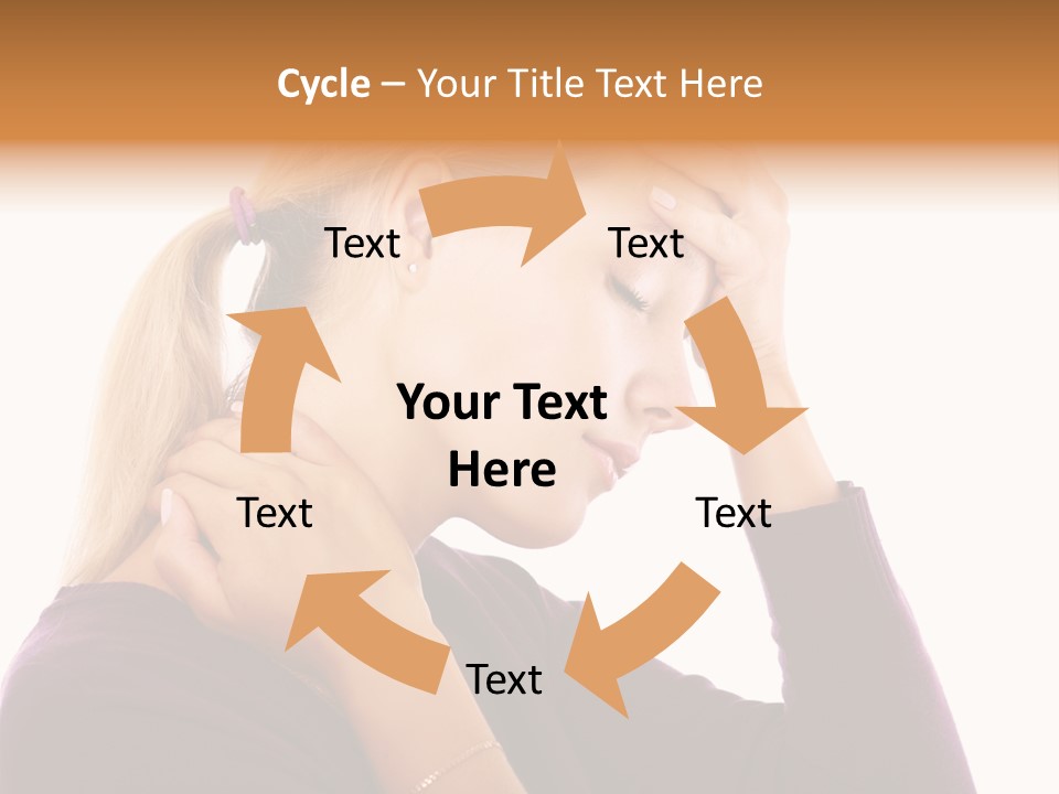 Stressed Caucasian Pain PowerPoint Template