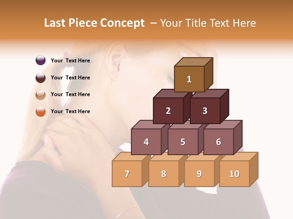 Stressed Caucasian Pain PowerPoint Template