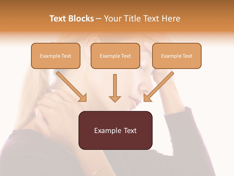 Stressed Caucasian Pain PowerPoint Template