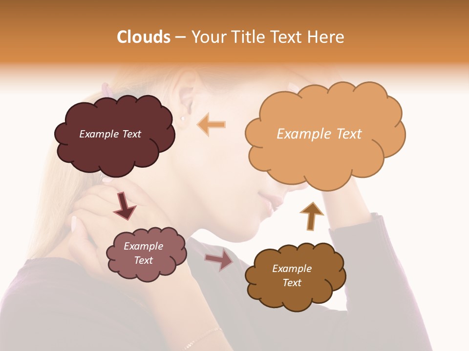 Stressed Caucasian Pain PowerPoint Template