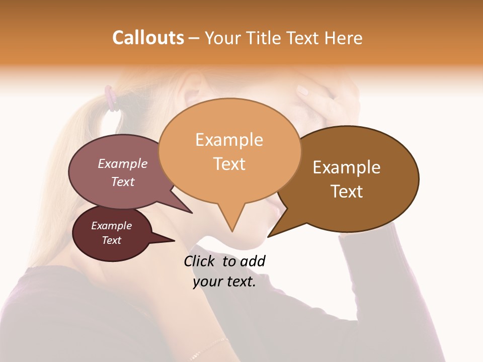 Stressed Caucasian Pain PowerPoint Template