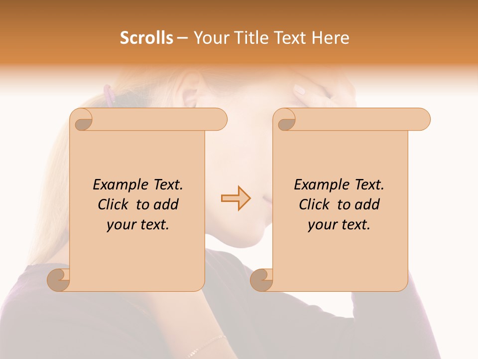 Stressed Caucasian Pain PowerPoint Template