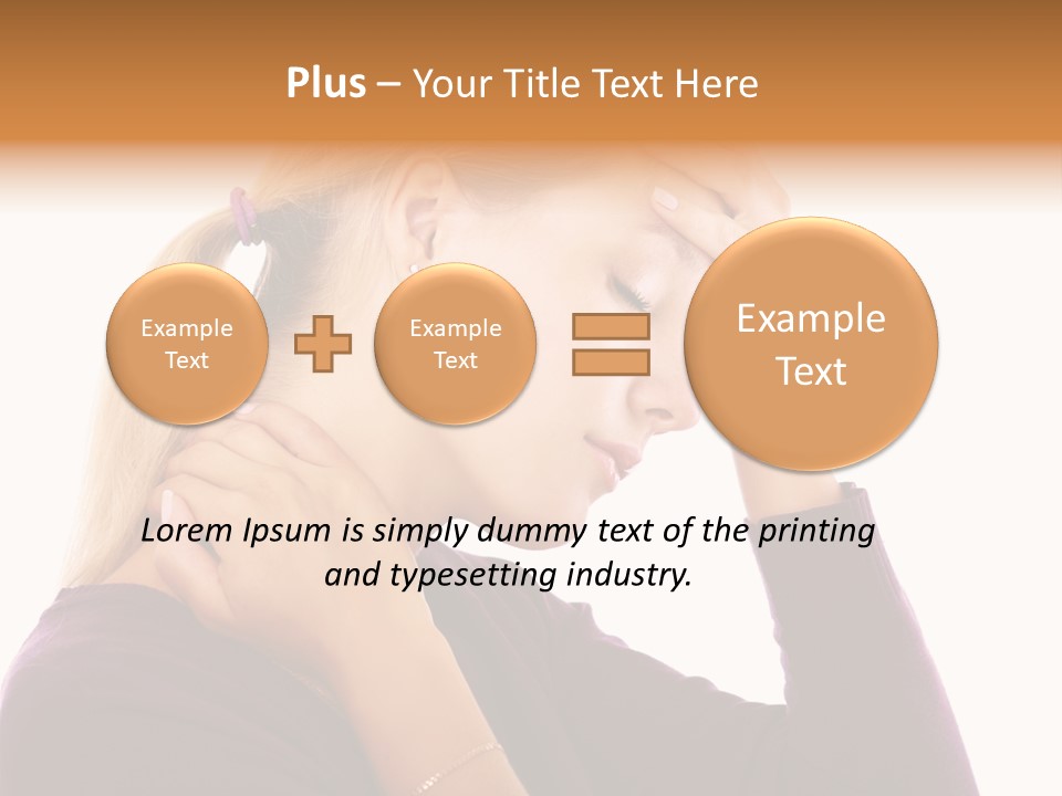 Stressed Caucasian Pain PowerPoint Template