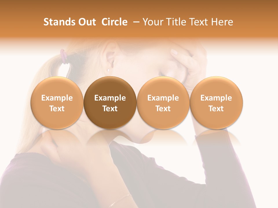 Stressed Caucasian Pain PowerPoint Template