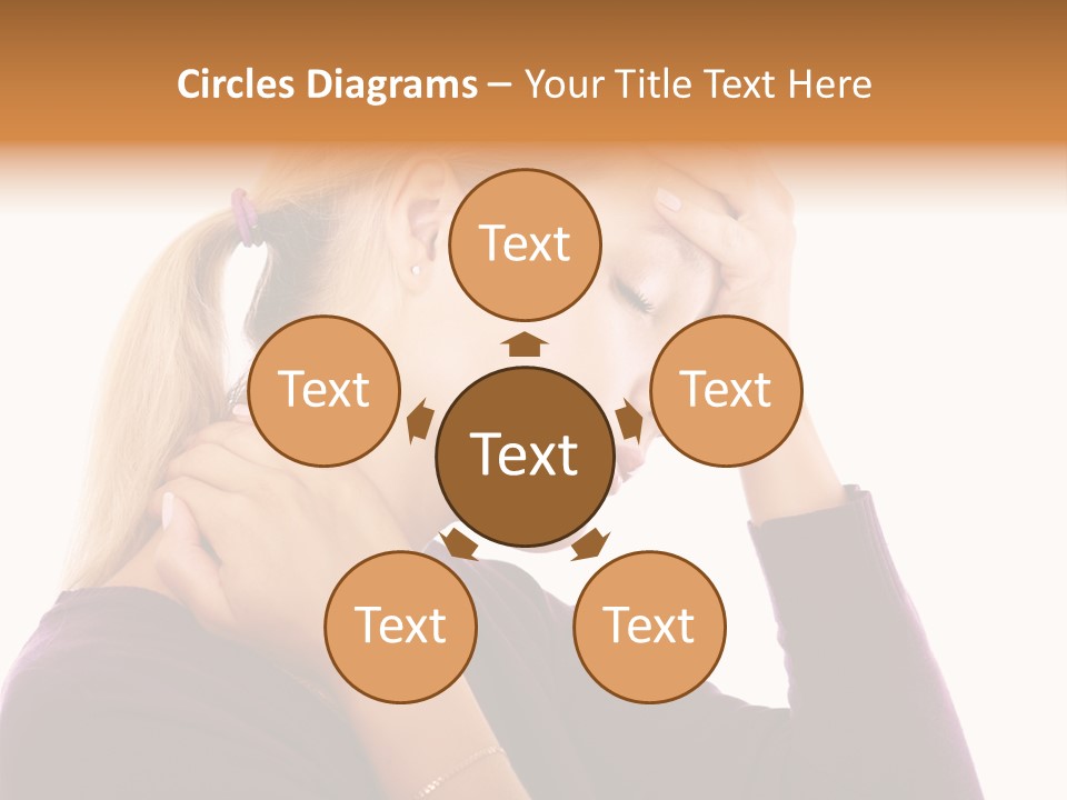 Stressed Caucasian Pain PowerPoint Template