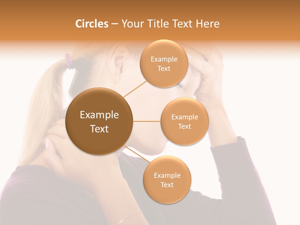 Stressed Caucasian Pain PowerPoint Template