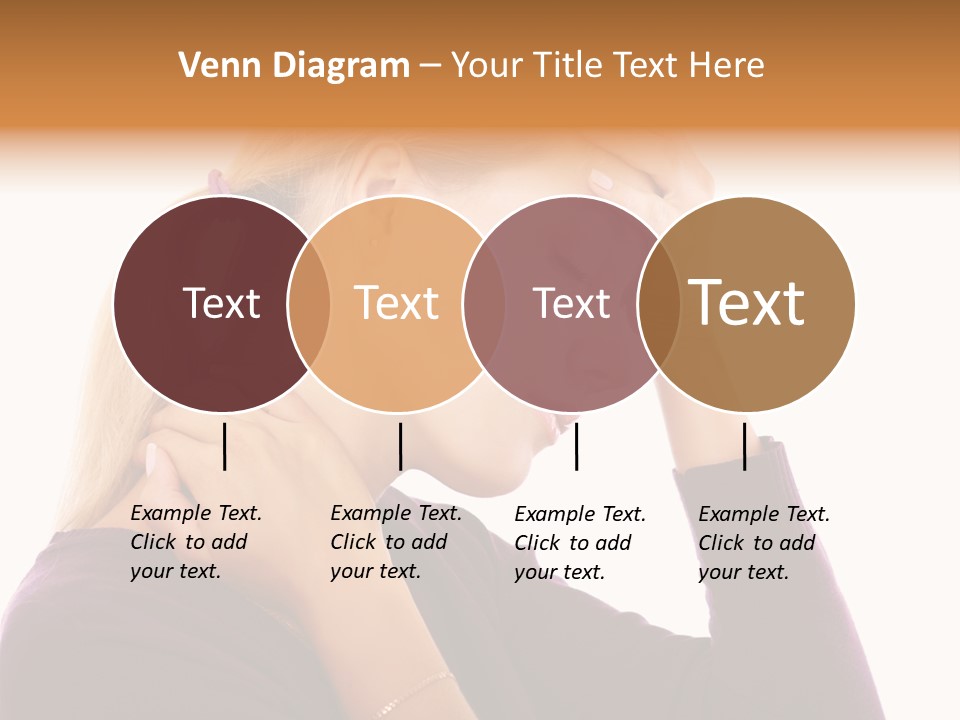 Stressed Caucasian Pain PowerPoint Template