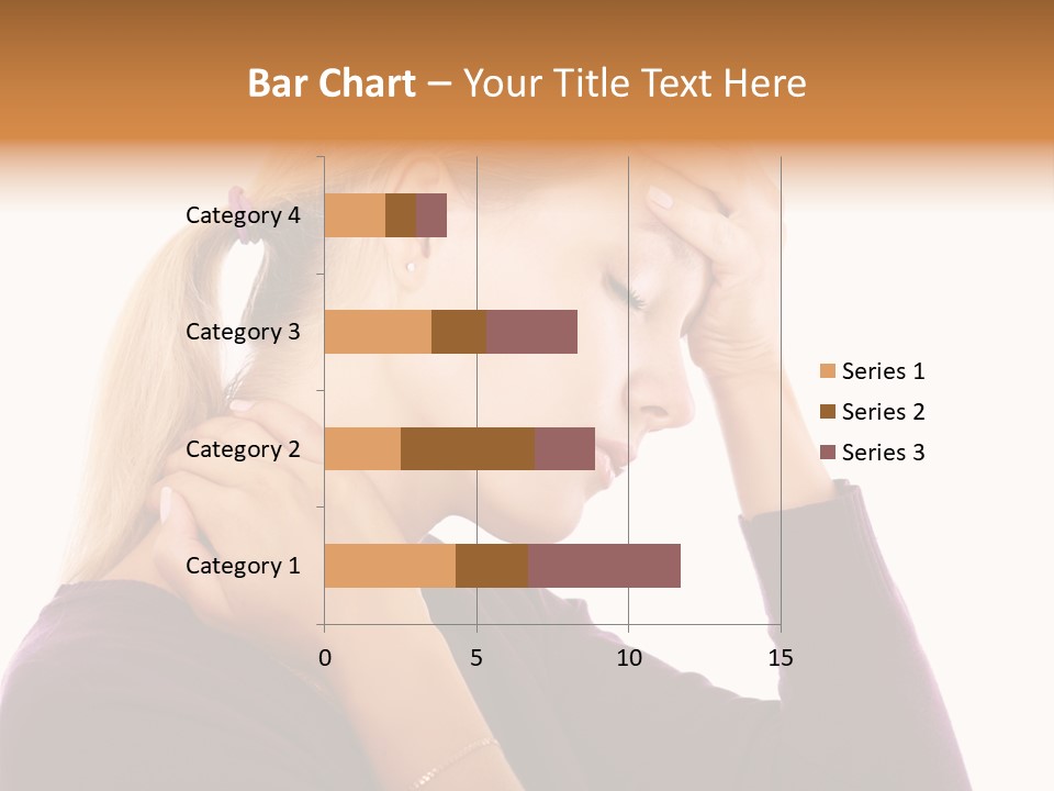 Stressed Caucasian Pain PowerPoint Template
