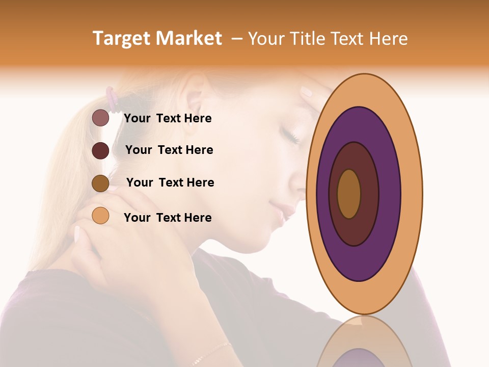 Stressed Caucasian Pain PowerPoint Template