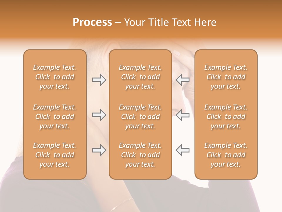 Stressed Caucasian Pain PowerPoint Template