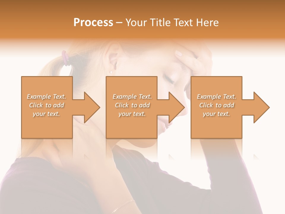 Stressed Caucasian Pain PowerPoint Template