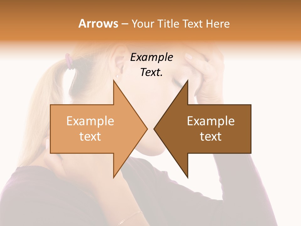 Stressed Caucasian Pain PowerPoint Template