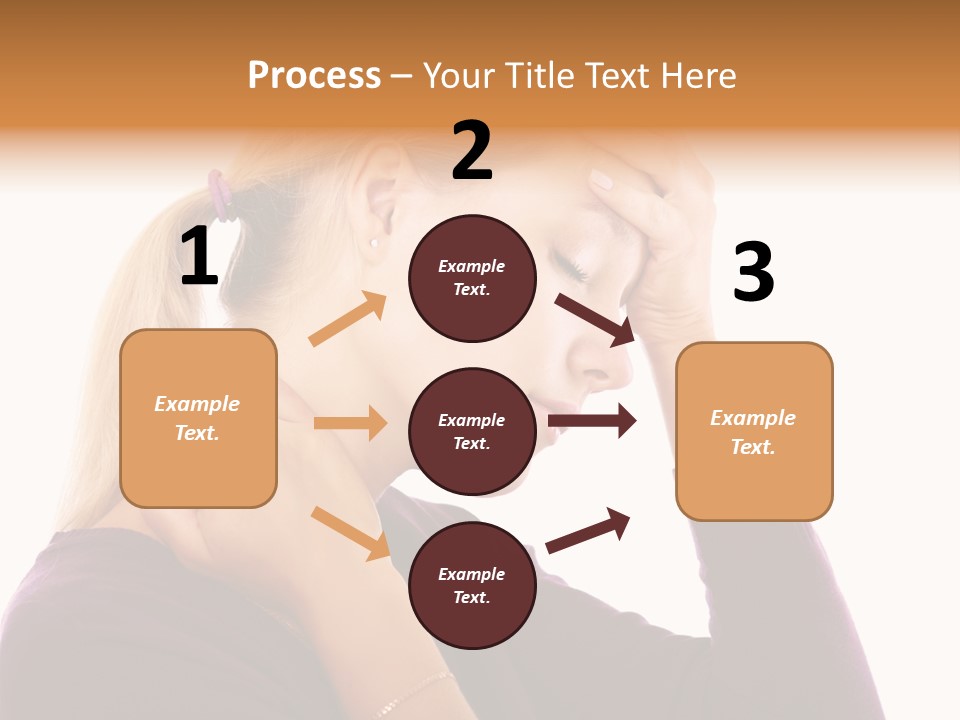 Stressed Caucasian Pain PowerPoint Template