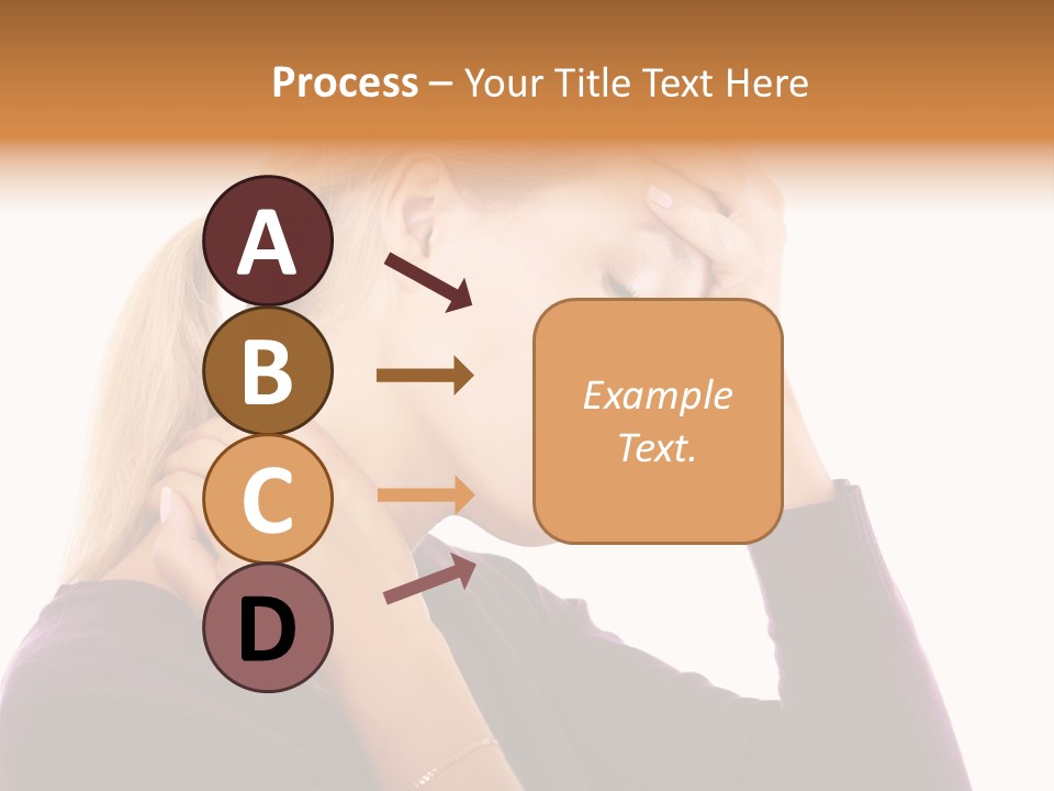 Stressed Caucasian Pain PowerPoint Template