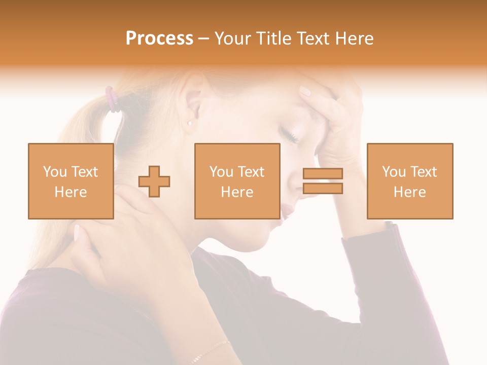 Stressed Caucasian Pain PowerPoint Template