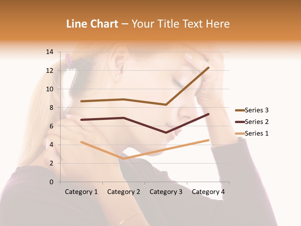 Stressed Caucasian Pain PowerPoint Template