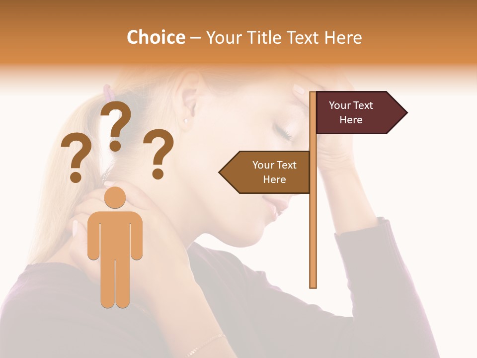 Stressed Caucasian Pain PowerPoint Template