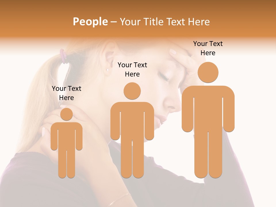 Stressed Caucasian Pain PowerPoint Template