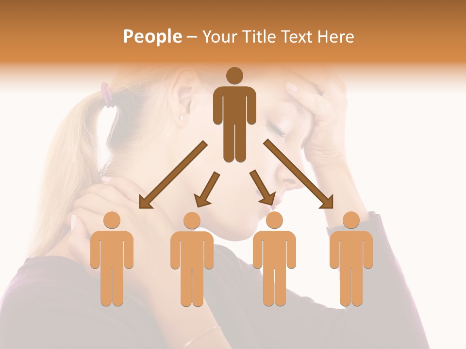 Stressed Caucasian Pain PowerPoint Template