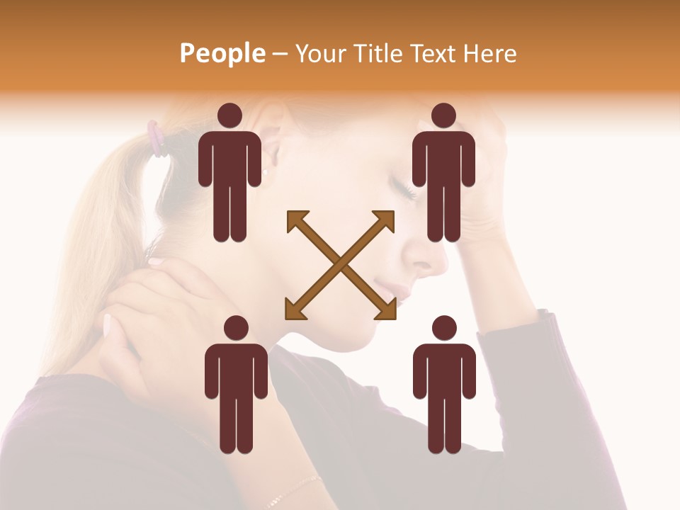 Stressed Caucasian Pain PowerPoint Template