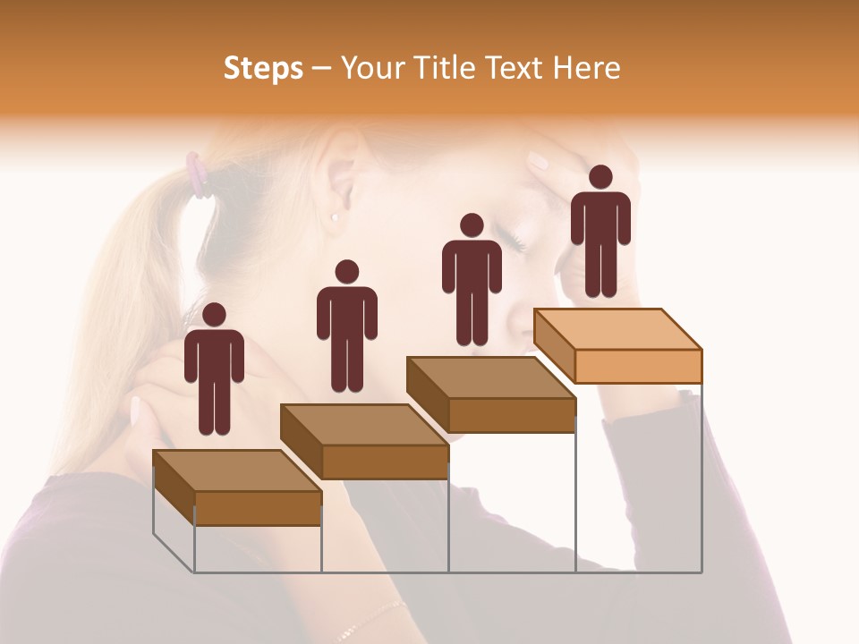 Stressed Caucasian Pain PowerPoint Template