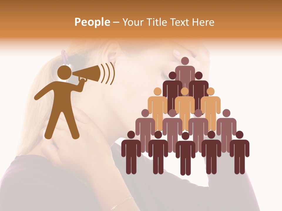 Stressed Caucasian Pain PowerPoint Template