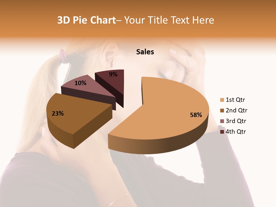 Stressed Caucasian Pain PowerPoint Template