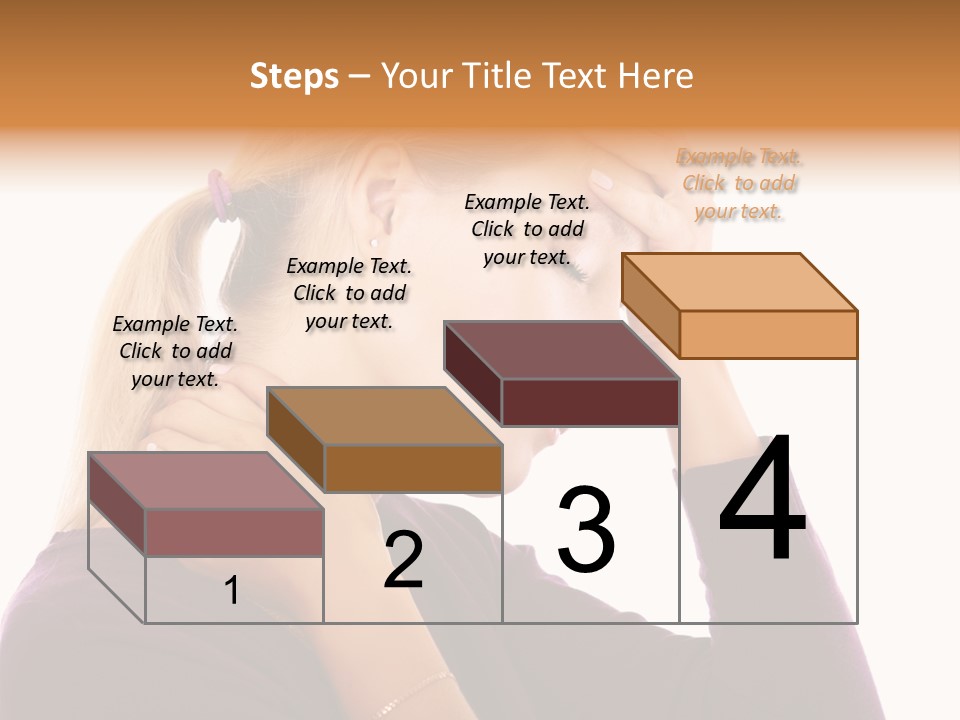 Stressed Caucasian Pain PowerPoint Template