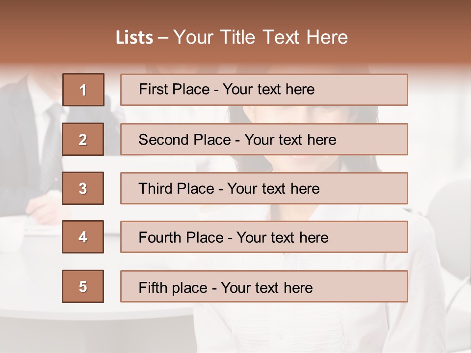 Office Staff Executive PowerPoint Template