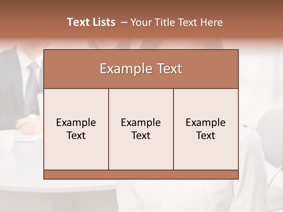 Office Staff Executive PowerPoint Template