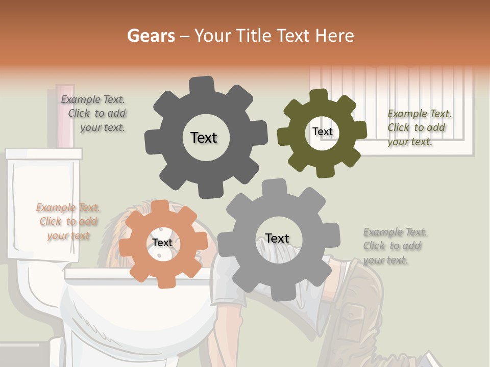 Vomiting Unhappy Clipart PowerPoint Template